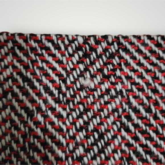 LOFT Tweed Pencil Skirt Size 0P Red White Work Office Wear Professional - Picture 2 of 5